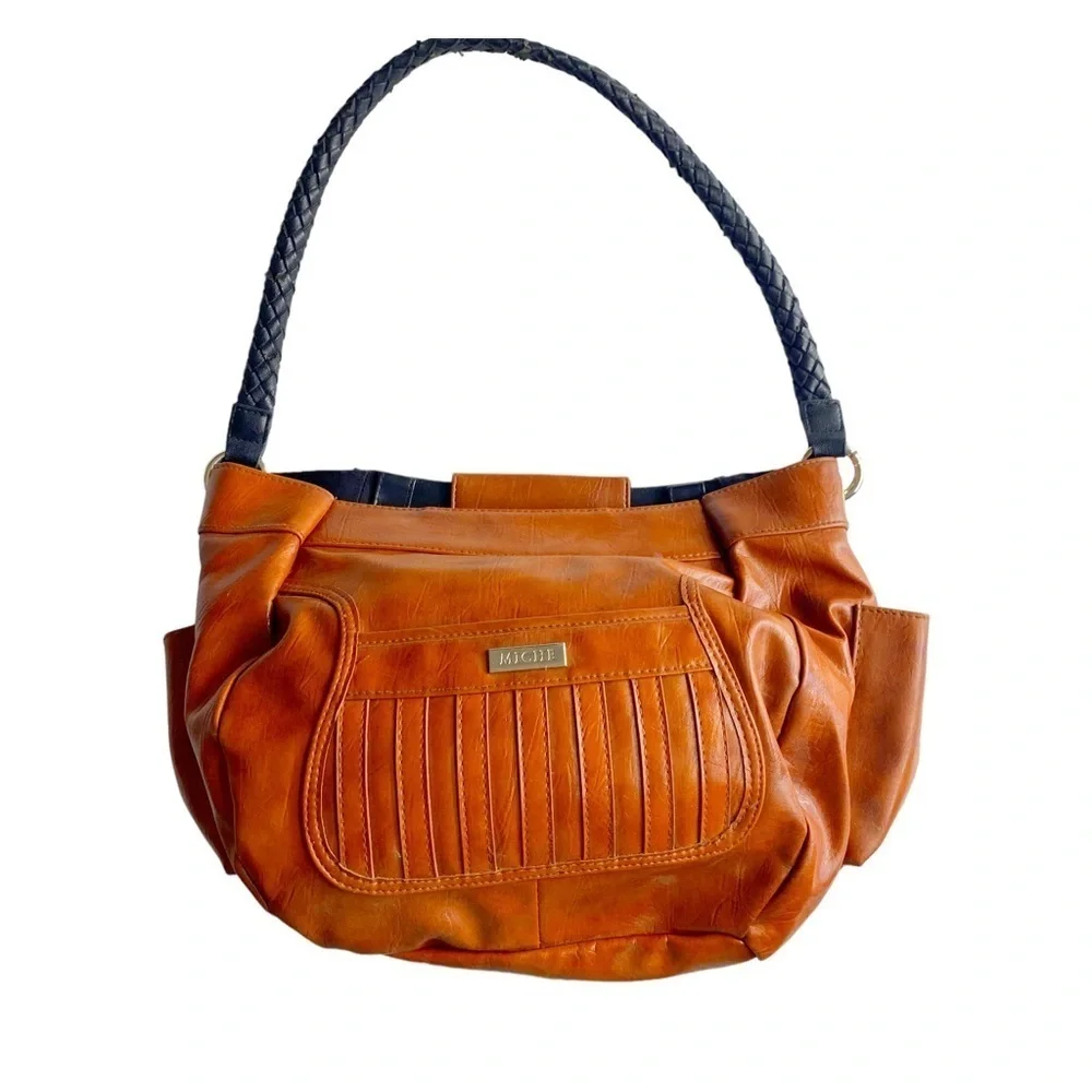 Mitche Brown & Black Shoulder Bag Purse - Picture 1 of 4